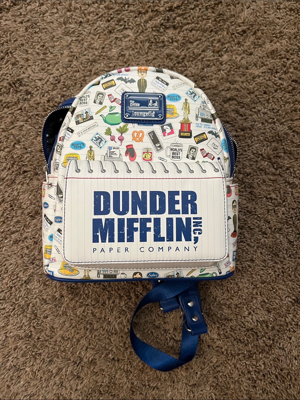 Loungefly The Office White Dunder Mifflin Mini Backpack